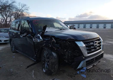 2023 Nissan Armada Platinum 4Wd z USA, uszkodzony, nr VIN JN8AY2CD7P9692629